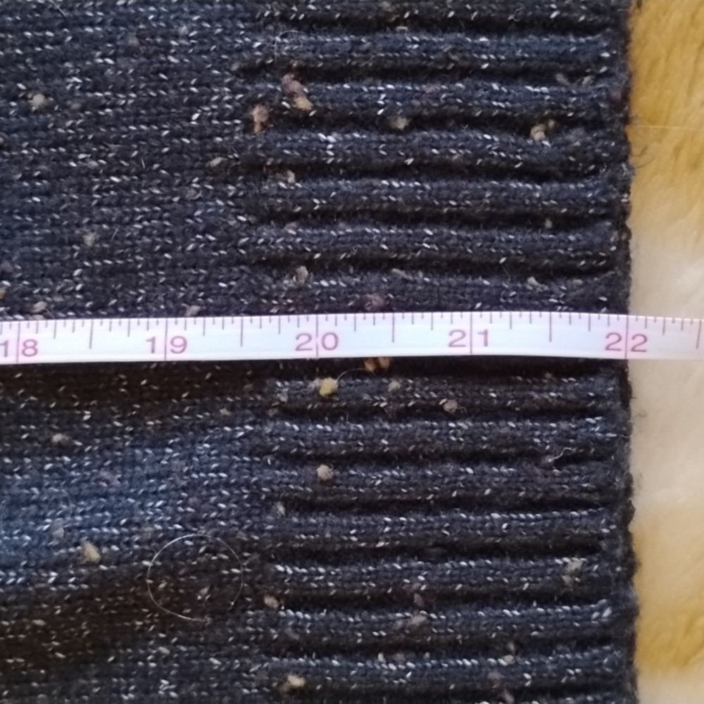 NWOT Original Weatherproof Vintage Faire Isle Crew Neck Sweater Charcoal Fleck - Picture 7 of 7
